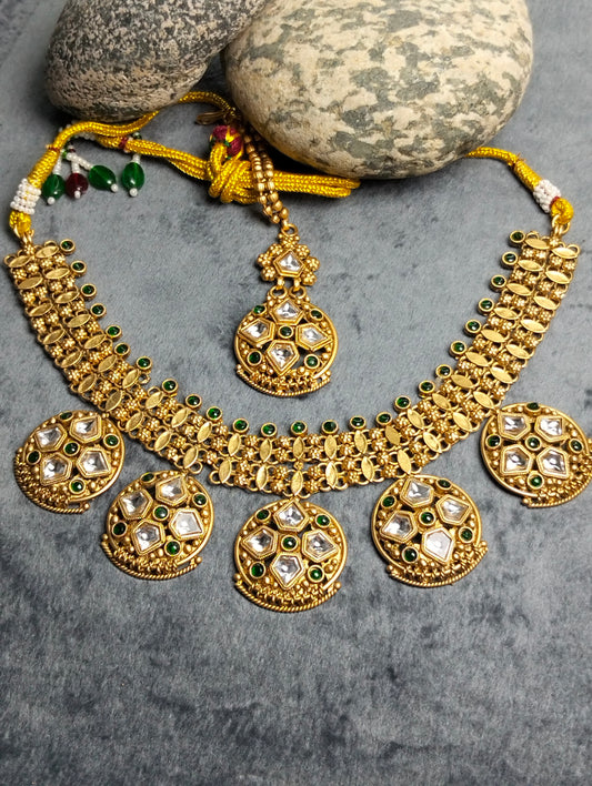 Rajwari indian necklace set