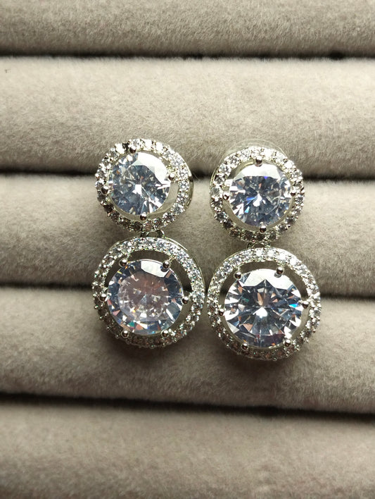 Pure Brilliance | Minimalist Rhodium-Plated Silver Rounds