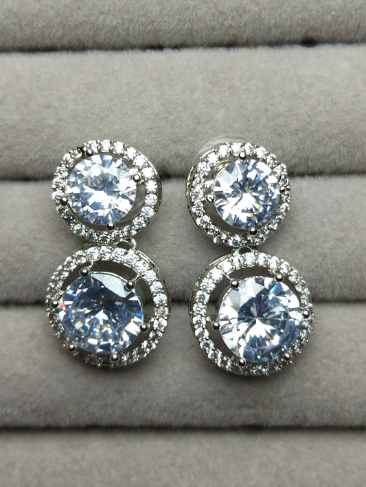 Pure Brilliance | Minimalist Rhodium-Plated Silver Rounds