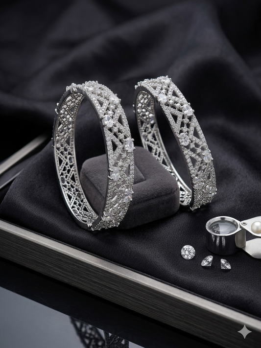 One carat Statement diamond look Bangel