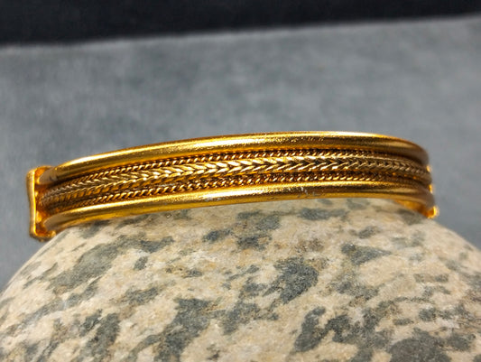 Gold plated openable bangel
