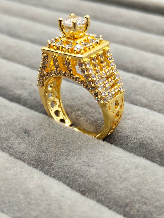 Gold plated tower ring