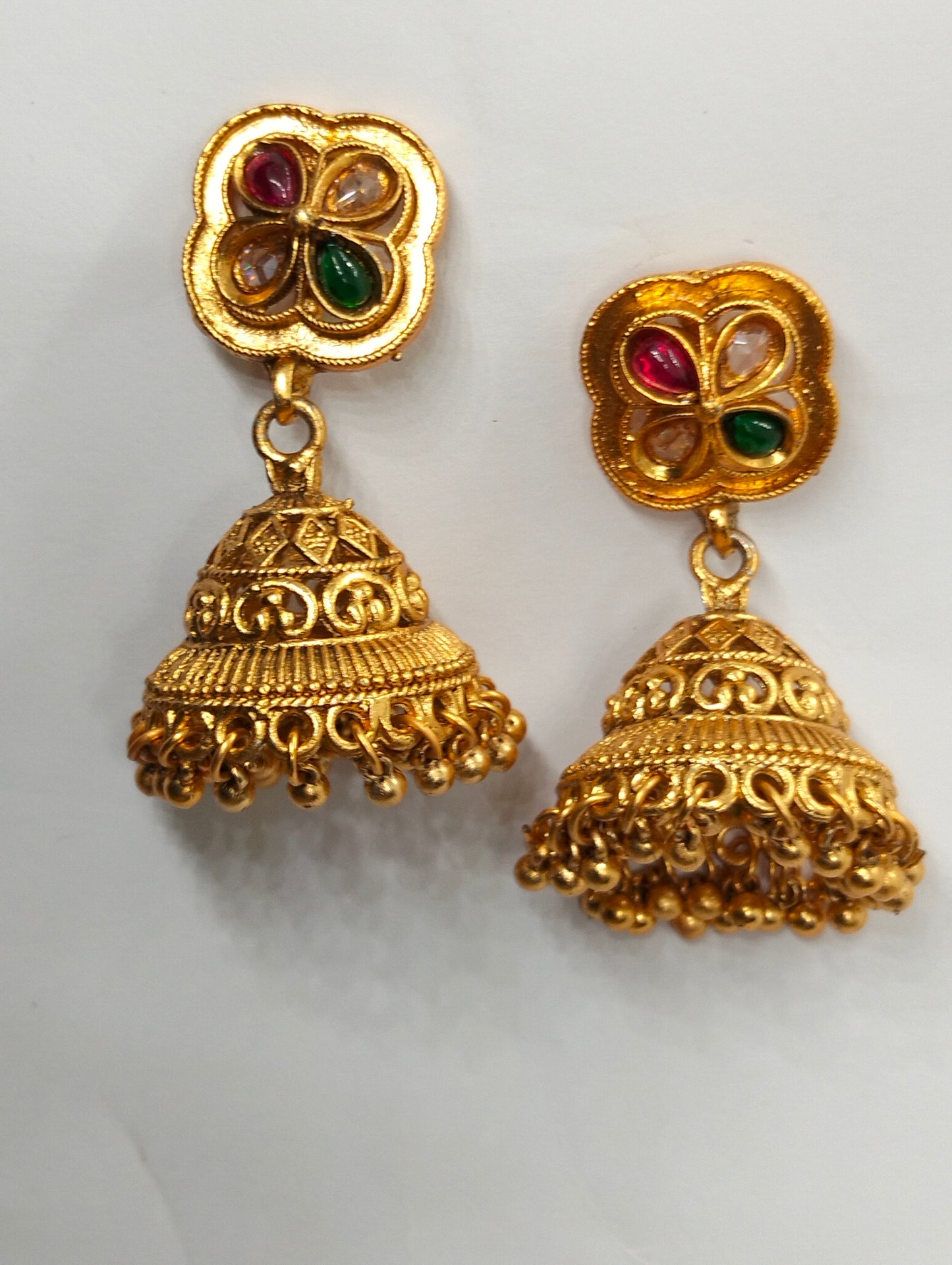 Royal Kundan Choker with Ruby & Green Stone Detailing