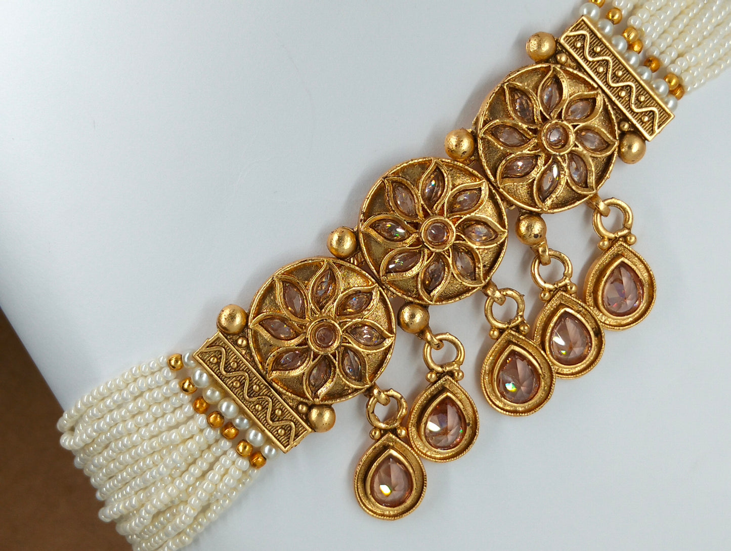 Royal Kundan Gold Choker Set with Jhumki Earrings