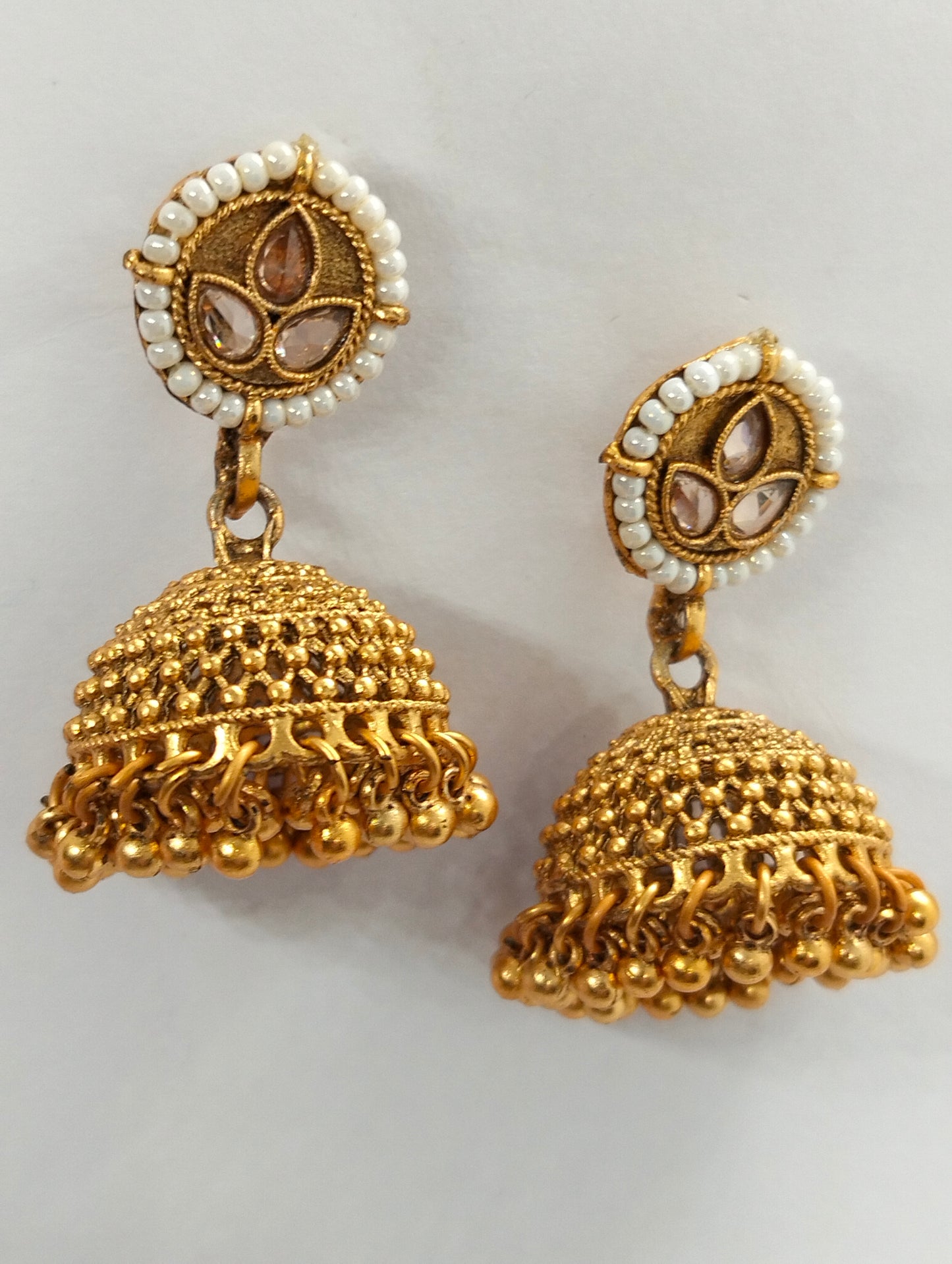 Royal Kundan Gold Choker Set with Jhumki Earrings