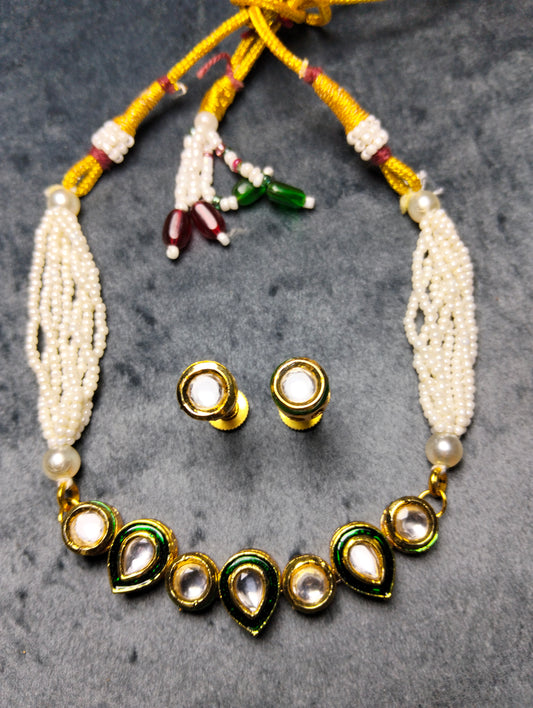 Original Kundan choker with stud