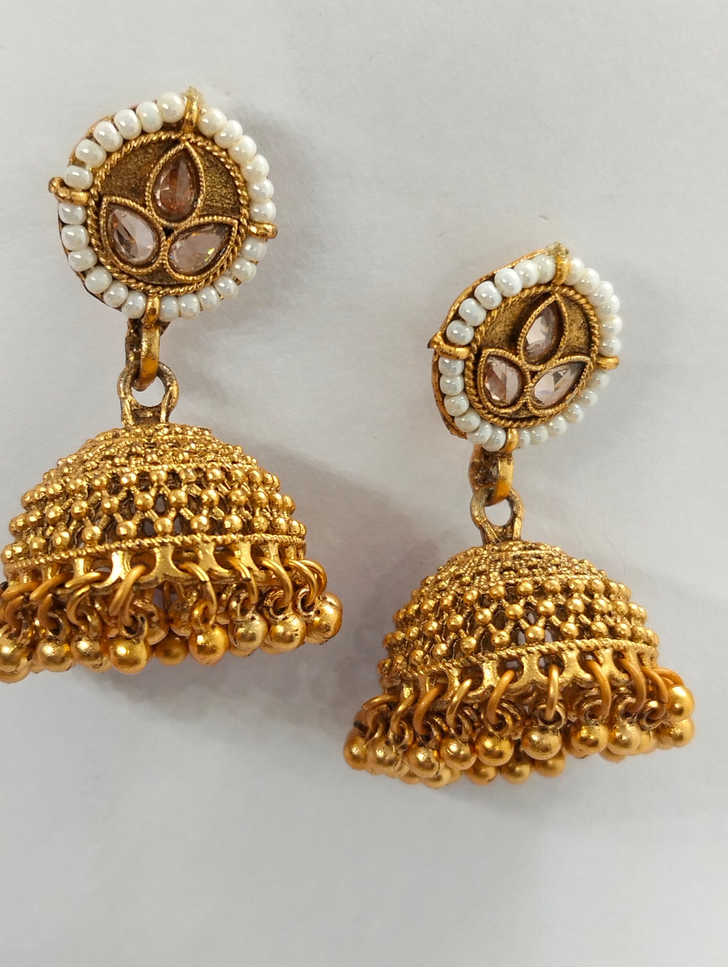 Royal Kundan Gold Choker Set with Jhumki Earrings